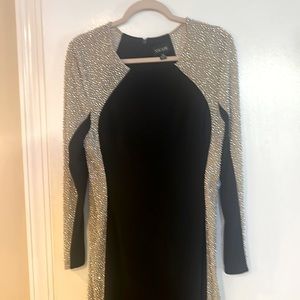 Black and Tan with gunmetal studs Gown